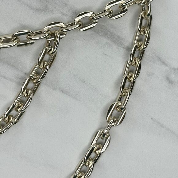 Lightweight Draped Gold Tone Metal Chain Link Belt Y2K Festival XS/Small XS/S ✨ - Picture 5 of 10